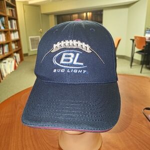 Bud Light Football Anheuser-Busch Officially Licensed Product Adjustable Hat Cap